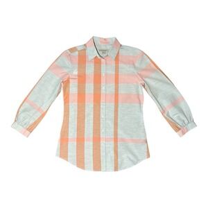 Burberry Brit Nova Check Printed Women's Button Up Long Sleeve Shirt